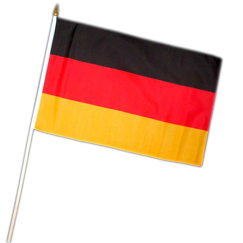Happy People Deutschland Auto-Fahne, 45 x 30 cm