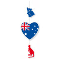 Mobile : Australien Herz mit Koala und K&auml;nguru