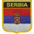 Patch zum Aufb&uuml;geln oder Aufn&auml;hen Serbien - Wappen