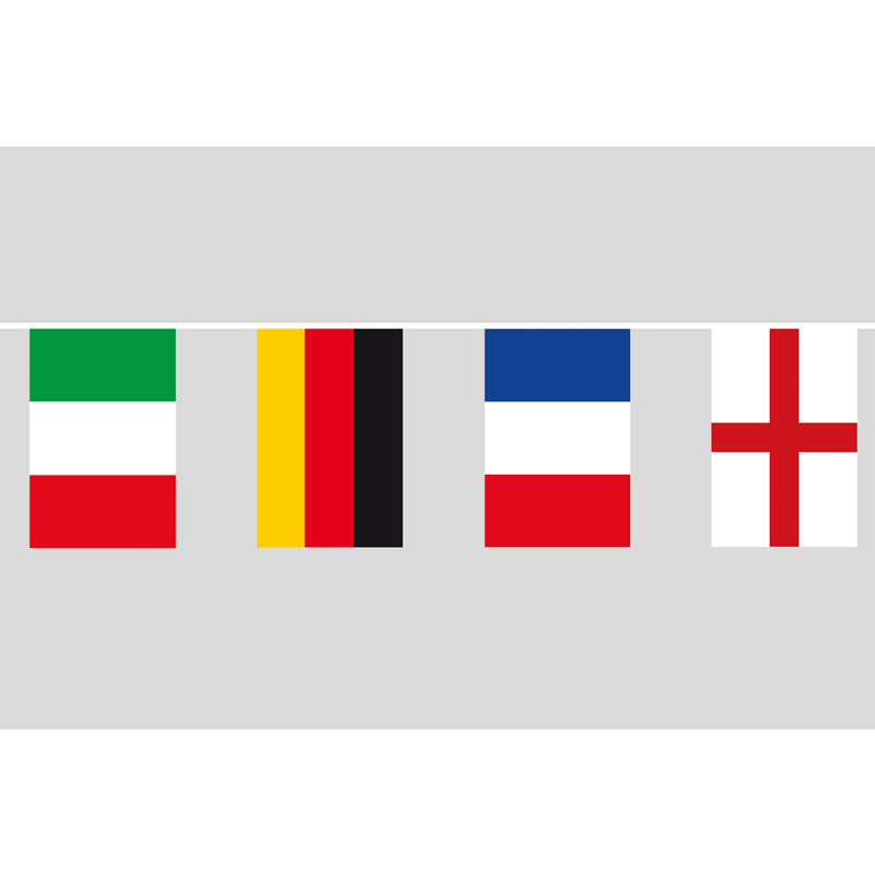 Party-Flaggenkette Verschiedene Nationen 17,1 m, 9,95 €