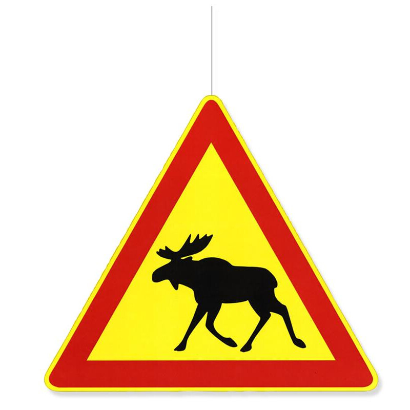 Elch-Hirsch-Tier Warnung Warnungen Pfeifen Highway 2 Packs Auto