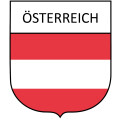 Aufkleber &Ouml;sterreich in Wappenform