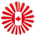 Dekofächer Kanada, einseitig, 60 cm