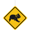 Deckenhänger Verkehrsschild "Achtung Koala"