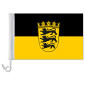 Auto-Fahne: Baden-W&uuml;rttemberg + Wappen -...