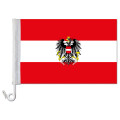 Auto-Fahne: Oesterreich mit Wappen - Premiumqualit&auml;t