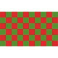 Flagge 90 x 150 : Karo rot/grün