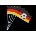 Papierfähnchen Deutschland mit Fußball 48...