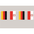 Party-Flaggenkette Deutschland - Polen mit Adler
