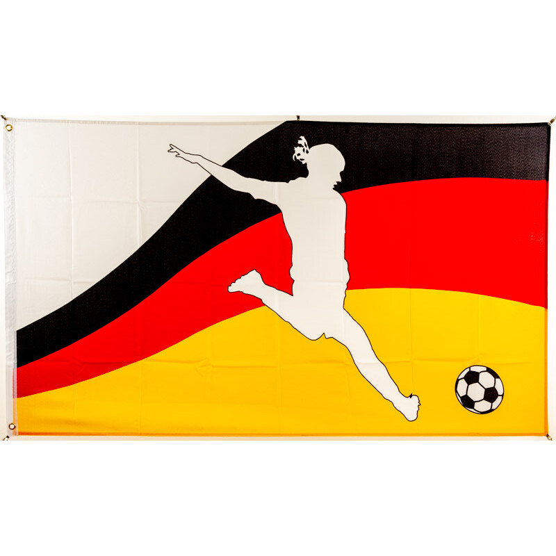 Wimpel Deutschland mit Adler (150 x 30 cm)-Fahne Wimpel Deutschland mit  Adler (150 x 30 cm)-Flagge im Fahnenshop bestellen