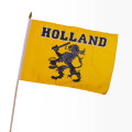 Stock-Flagge 30 x 45 : Holland Oranje mit L&ouml;we