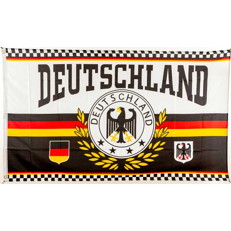Tröte Fan Fußball-Tröte 2 Stück mit Deutschland Flagge Herren EM WM KK
