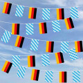 Party-Flaggenkette Deutschland - Bayern Raute