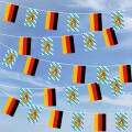 Party-Flaggenkette Deutschland - Bayern mit Wappen und...