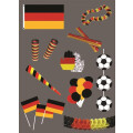 Dekoset Deutschland / Fu&szlig;ball 32 teilig