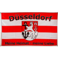 Flagge 90 x 150 : Düsseldorf - Meine Heimat, meine...