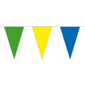 Wimpelkette wetterfest 4 m : blau/gelb/gr&uuml;n...