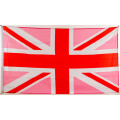 Flagge 90 x 150 : Gro&szlig;britannien in rosa