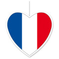 Deckenh&auml;nger Herz Frankreich 14 cm