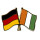 Freundschaftspin Deutschland-Cote dIvoire (Elfenbeinküste)
