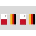 Party-Flaggenkette Deutschland - Malta