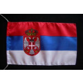 Tischflagge 15x25 Serbien mit Wappen